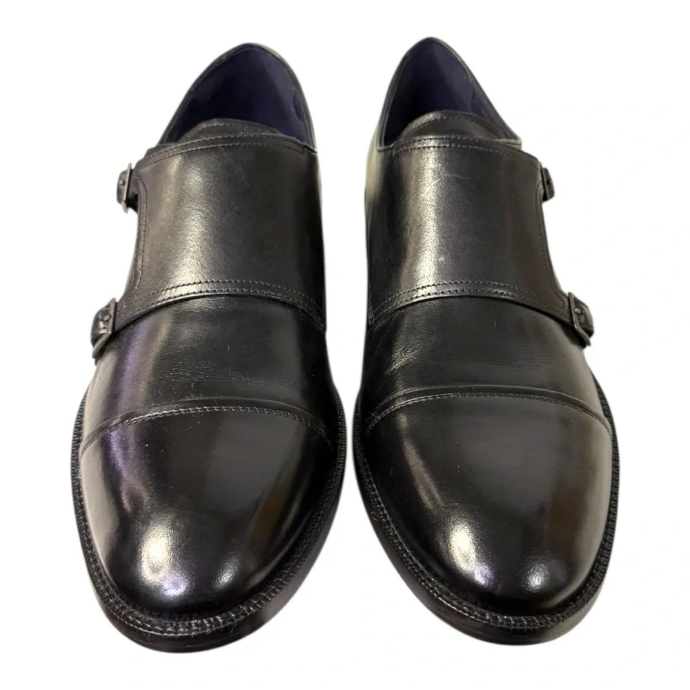 Cole Haan Harrison Monk Strap Dress Shoes Men’s 9.5M Black Leather